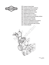 Simplicity TWO-STAGE SNOWTHROWER, BRIGGS & STRATTON, EUROPEAN MODELS Käyttöohjeet