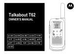 Motorola Talkabout T62 Blue/Black (2 штуки) Ohjekirja