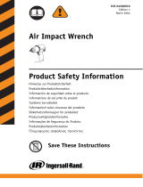 Ingersoll-Rand Tp2301 Product Safety Information