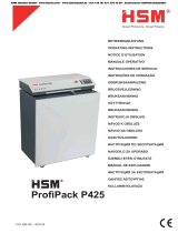HSM ProfiPack P425 Operating Instructions Manual