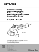 Hitachi G 13V Handling Instructions Manual