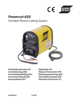 ESAB Powercut 650 Portable Plasma Cutting System Ohjekirja