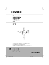 Hitachi D 13 Ohjekirja