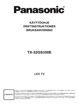 Panasonic TX32GS350E Käyttö ohjeet