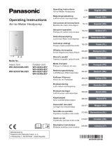 Panasonic WHSDC0709J3E5 Käyttö ohjeet