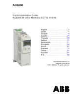 ABB ACS850-04 series Quick Installation Manual