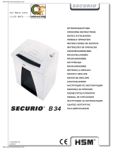 HSM SECURIO B34 Operating Instructions Manual