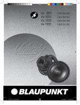 Blaupunkt VELOCITY VW 1200 Omistajan opas