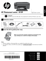 HP Photosmart All-in-One Printer series - B109 Omistajan opas