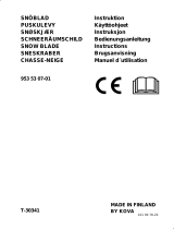 Husqvarna SNOW BLADE 953 53 07-01 T-30341 Omistajan opas