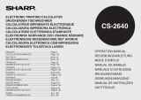 Sharp CS-2640 Omistajan opas