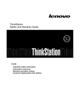 Lenovo ThinkStation S20 Safety And Warranty Manual
