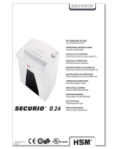 HSM SECURIO B24 Operating Instructions Manual