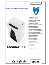 HSM SECURIO B34 Operating Instructions Manual