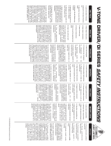 Behringer V-TONE ACOUSTIC DRIVER DI ADI21 Ohjekirja