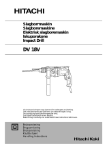 Hitachi DV 18V Handling Instructions Manual