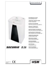HSM SECURIO B26 Operating Instructions Manual