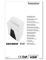 HSM SECURIO B22 Käyttö ohjeet