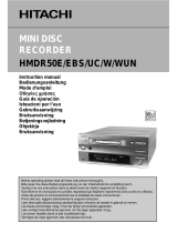 Hitachi HMDR50WUN Ohjekirja