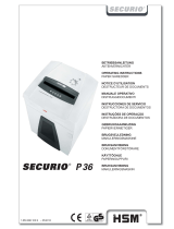 HSM SECURIO P36 Operating Instructions Manual