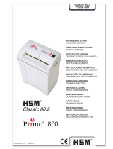 HSM Primo 800 Operating Instructions Manual