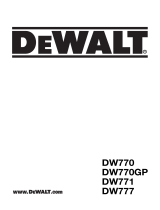 DeWalt DW770 Ohjekirja