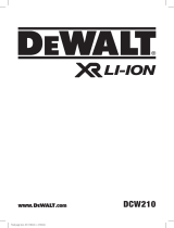 DeWalt DCW210 Ohjekirja