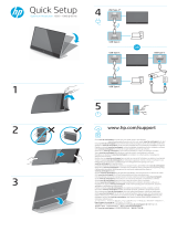 HP E14 G4 Portable Monitor Käyttöohjeet