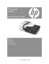 HP Scanjet N6310 Document Flatbed Scanner Käyttöohjeet