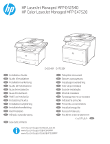 HP Color LaserJet Managed MFP E47528 series Asennusohje