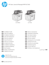 HP Color LaserJet Managed MFP E57540 series Asennusohje