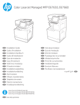 HP Color LaserJet Managed MFP E67660 series Asennusohje