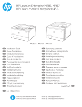 HP Color LaserJet Enterprise M455 series Asennusohje