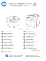 HP Color LaserJet Enterprise MFP M480 series Asennusohje