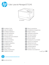 HP Color LaserJet Managed E75245 Printer series Asennusohje