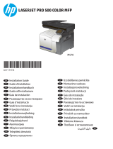 HP LaserJet Pro 500 Color MFP M570 Asennusohje