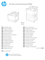 HP Color LaserJet Enterprise M856 Printer series Asennusohje