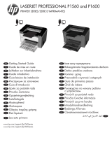 HP LaserJet Pro P1560 Printer series Ohjekirja