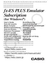 Casio fx-ES PLUS Emulator Subscription Ohjekirja
