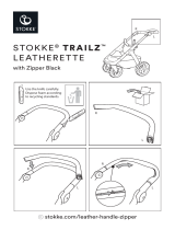 mothercare Stokke Trailz Handle Letherette with zipper Warn Leaflet Käyttöohjeet