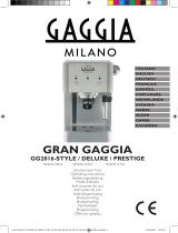 Gaggia GG2016-STYLE Coffee Machine Omistajan opas