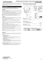 Audio Technica ATH-M40x Instructions Manual