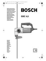 Bosch GSC 4,5 Operating Instructions Manual