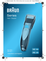 Braun HC50, HC20, Hair Clipper/Hair Perfect Ohjekirja