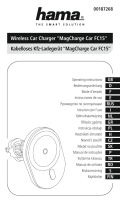 Hama 00187268 FC15 Wireless Car Charger Omistajan opas