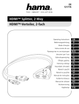 Hama 00121776 HDMI Splitter 2-Way Omistajan opas