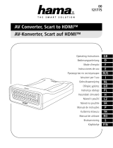 Hama 121775 AV Converter, Scart to HDMI Omistajan opas