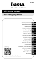 Hama 00176554 WiFi Motion Detector Ohjekirja