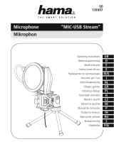 Hama 00139907 Microphone MIC-USB Stream Omistajan opas