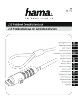Hama 00054117 USB Notebook Combination Lock Omistajan opas